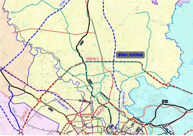  &lsquo;Đường đi&rsquo; của 2 tuyến metro kết nối khu trung t&acirc;m TP.HCM đến B&igrave;nh Dương (cũ)- Ảnh 1.
