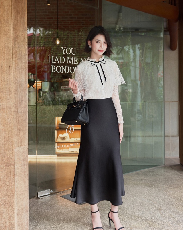 Thanh lịch và quý phái cùng vải ren tinh xảo- Ảnh 3.