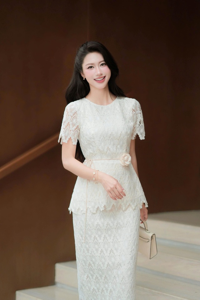 Thanh lịch và quý phái cùng vải ren tinh xảo- Ảnh 6.