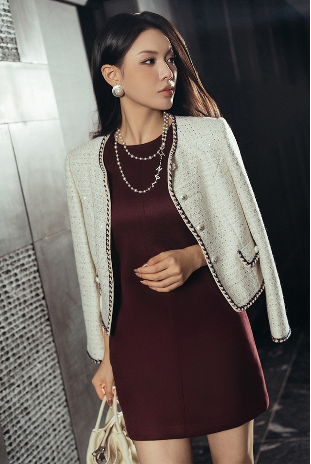 Bí quyết diện áo khoác tweed đẹp cho quý cô văn phòng - Ảnh 9.