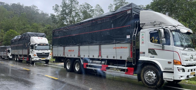 Sạt lở đèo Khánh Lê: Xe tải chở hoa Đà Lạt mắc kẹt 2 ngày, nhà xe cầu cứu- Ảnh 2.