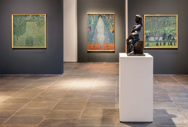 Bức 'Chân dung Elisabeth Lederer' trưng bày tại triển lãm ẢNH: SOTHERBY'S