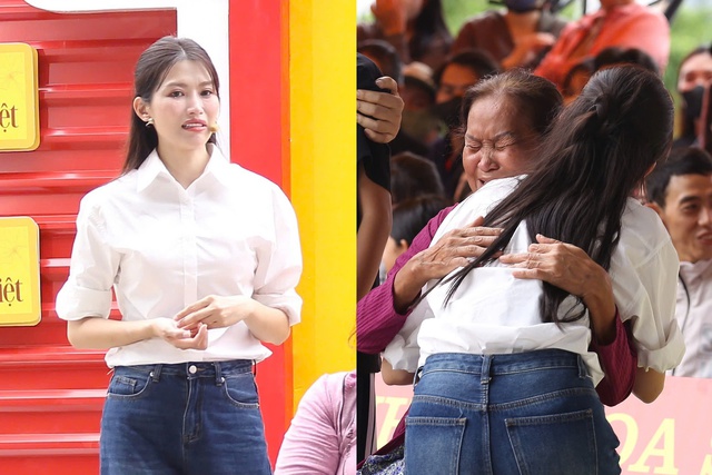 Lý do khiến Á hậu Quỳnh Châu khóc nghẹn trên truyền hình - Ảnh 2.