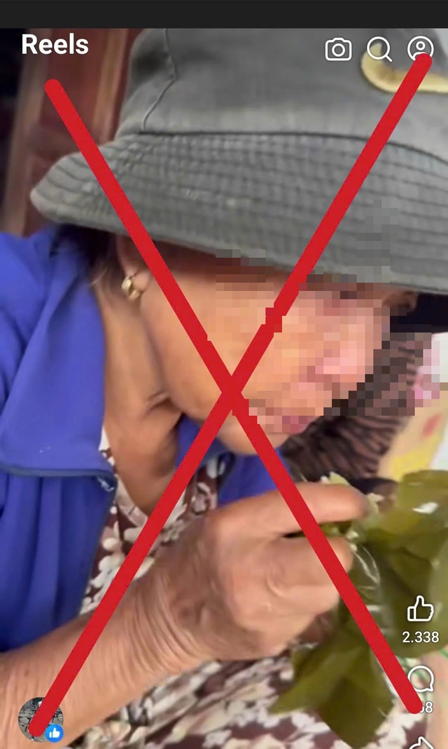 Thông tin cụ bà 'mấy ngày không ăn uống trong mùa lụt' là không đúng sự thật- Ảnh 1. Thông tin cụ bà 'mấy ngày không ăn uống trong mùa lụt' là không đúng sự thật- Ảnh 1.