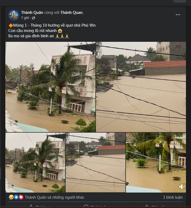 Bất lực, quặn lòng khi người thân đối mặt hiểm nguy trong lũ dữ - Ảnh 1.