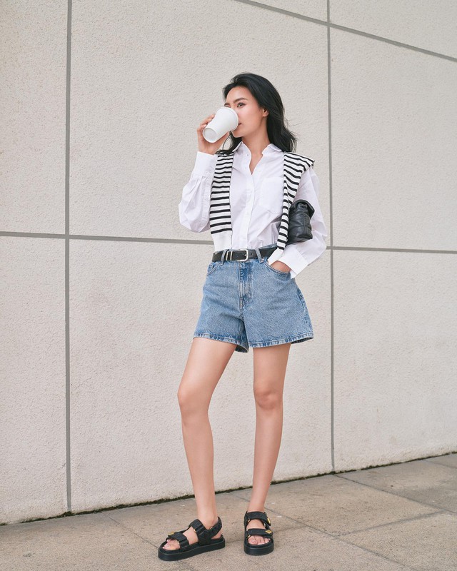 Chỉ với một chiếc thắt lưng, tôn lên vòng eo thon gọn - Ảnh 3.