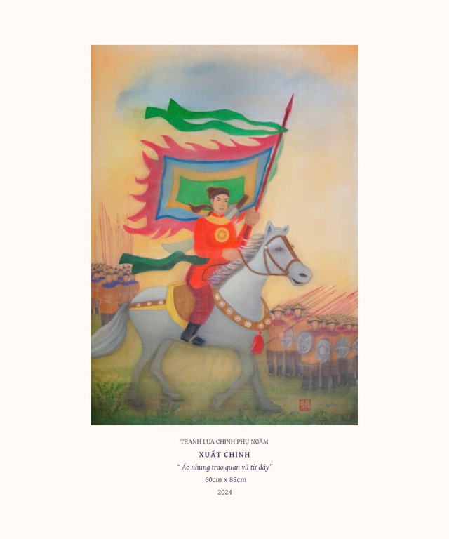 'Chinh phụ ngâm': Se duyên tri âm giữa Đặng Trần Côn và Đoàn Thị Điểm qua... lụa- Ảnh 1. 'Chinh phụ ngâm': Se duyên tri âm giữa Đặng Trần Côn và Đoàn Thị Điểm qua... lụa- Ảnh 1.