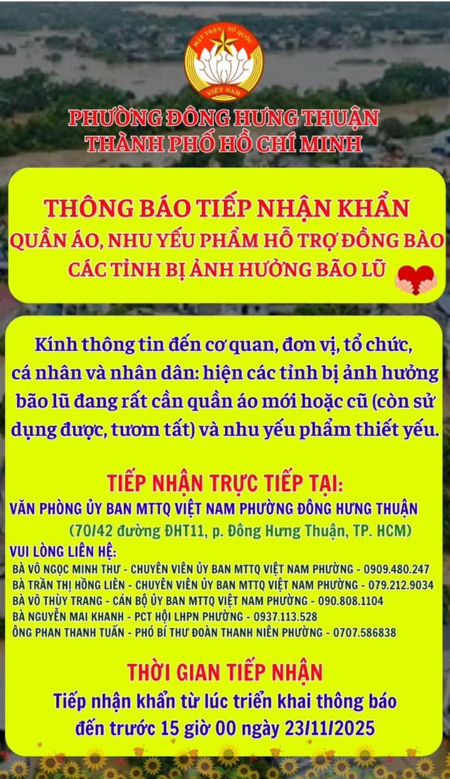 Trường học TP.HCM chia sẻ lời k&ecirc;u gọi của Ủy ban MTTQ Việt Nam, cứu trợ miền Trung- Ảnh 2.