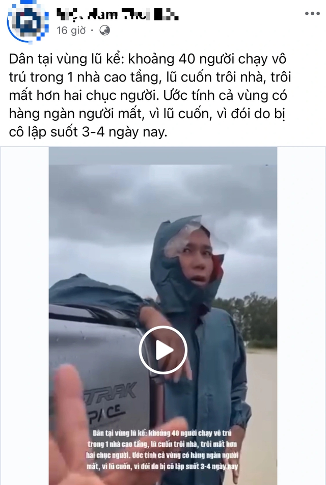 Thông tin hàng ngàn người chết do lũ ở Đắk Lắk là sai sự thật - Ảnh 1. Thông tin hàng ngàn người chết do lũ ở Đắk Lắk là sai sự thật - Ảnh 1.