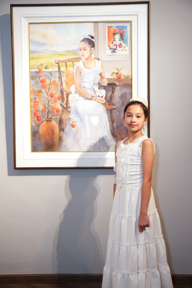 Ngắm ch&acirc;n dung m&agrave;u nước của ca sĩ Phạm Thu H&agrave; v&agrave;... hơn thế nữa- Ảnh 1.