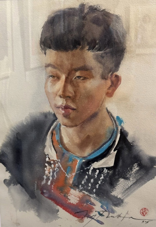 Ngắm ch&acirc;n dung m&agrave;u nước của ca sĩ Phạm Thu H&agrave; v&agrave;... hơn thế nữa- Ảnh 2.