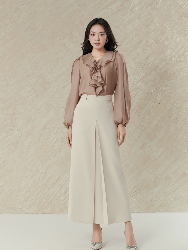 Diện trang phục bèo nhún biến nàng thành quý cô sành điệu tức thì Diện trang phục bèo nhún biến nàng thành quý cô sành điệu tức thì- Ảnh 2.