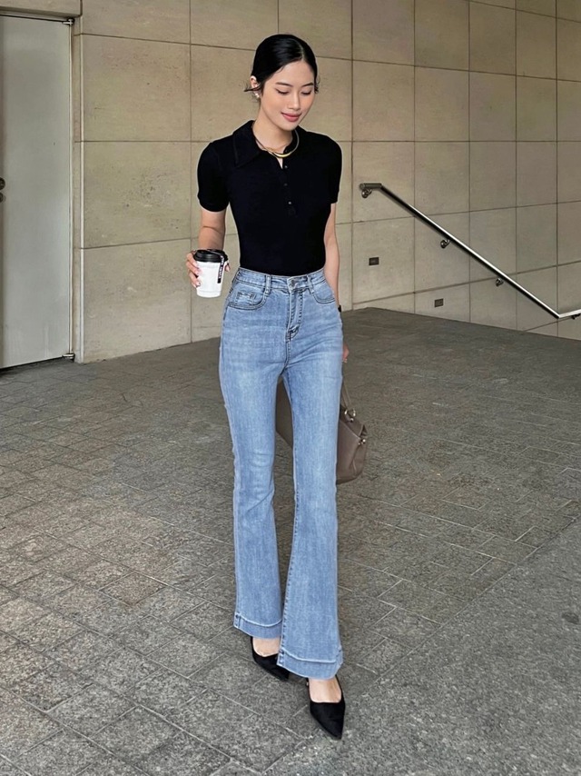 Quần denim ống loe khuấy đảo đường phố, khẳng định đẳng cấp cá tính- Ảnh 3.