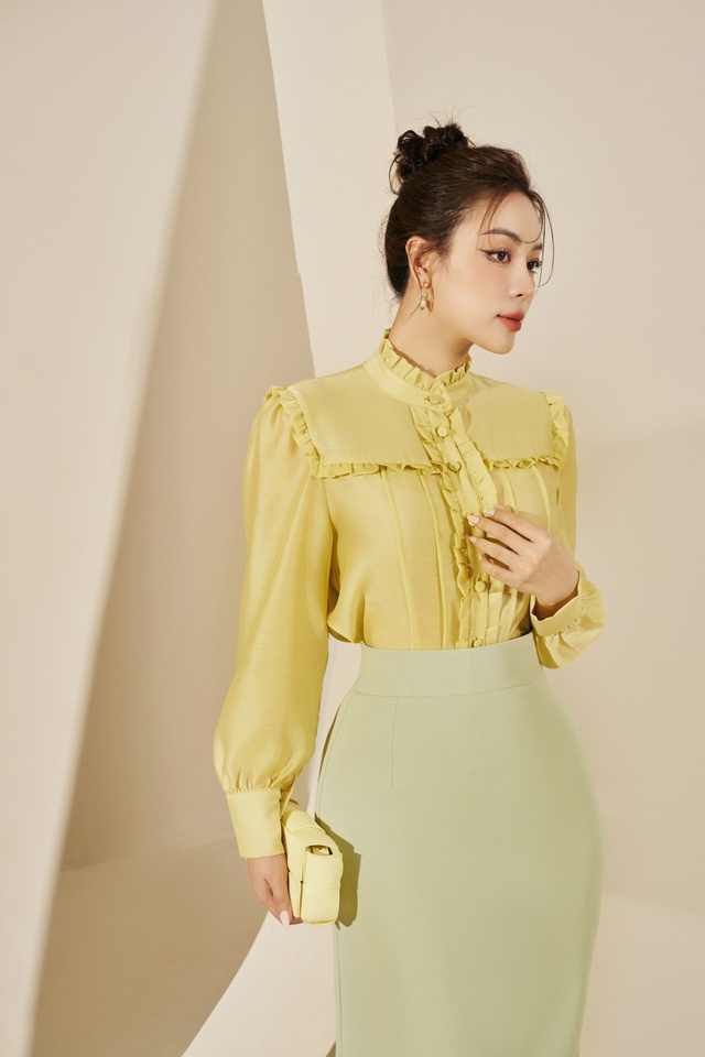 Diện trang phục bèo nhún biến nàng thành quý cô sành điệu tức thì Diện trang phục bèo nhún biến nàng thành quý cô sành điệu tức thì- Ảnh 5.