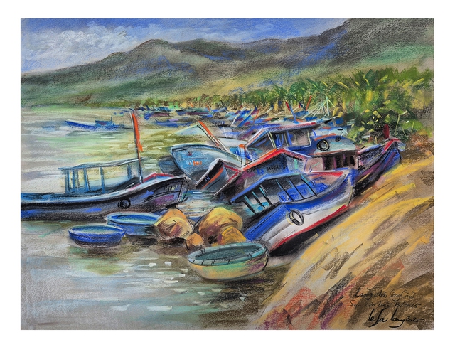 'Thương quá đồng bào tôi': Bộ tranh 'thay lời muốn nói' của họa sĩ Lê Sa Long- Ảnh 2. 'Thương quá đồng bào tôi': Bộ tranh 'thay lời muốn nói' của họa sĩ Lê Sa Long- Ảnh 2.