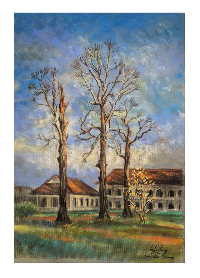 'Thương quá đồng bào tôi': Bộ tranh 'thay lời muốn nói' của họa sĩ Lê Sa Long- Ảnh 7. 'Thương quá đồng bào tôi': Bộ tranh 'thay lời muốn nói' của họa sĩ Lê Sa Long- Ảnh 7.