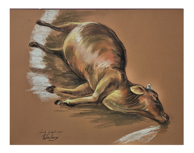 'Thương quá đồng bào tôi': Bộ tranh 'thay lời muốn nói' của họa sĩ Lê Sa Long- Ảnh 4. 'Thương quá đồng bào tôi': Bộ tranh 'thay lời muốn nói' của họa sĩ Lê Sa Long- Ảnh 4.