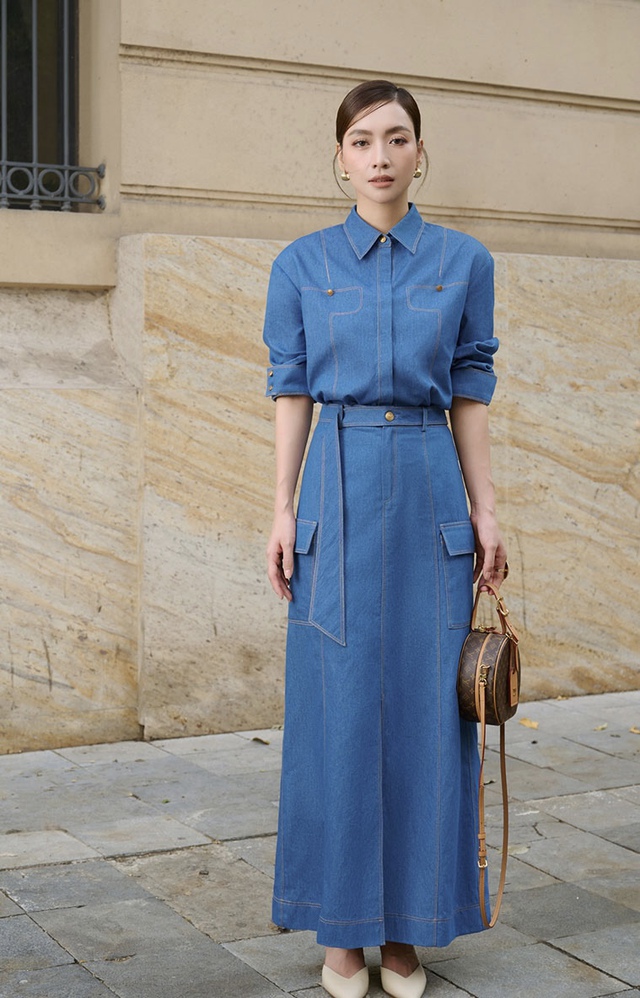 Tiện lợi và không bao giờ lỗi mốt với những chiếc đầm denim Tiện lợi và không bao giờ lỗi mốt với những chiếc đầm denim - Ảnh 2.