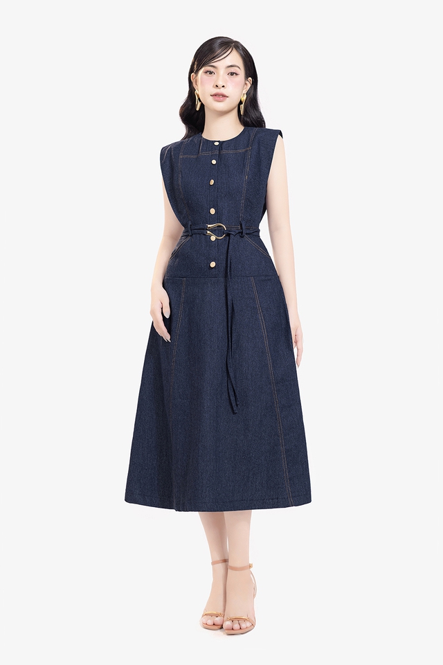 Tiện lợi và không bao giờ lỗi mốt với những chiếc đầm denim Tiện lợi và không bao giờ lỗi mốt với những chiếc đầm denim - Ảnh 7.