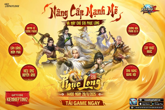 Kiếm Hiệp T&igrave;nh 2 Mobile n&acirc;ng cấp mạnh mẽ c&ugrave;ng m&aacute;y chủ S19 Phục Long - Ảnh 1.