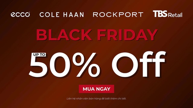 Black Friday - ECCO, Cole Haan, Rockport giảm đến 50%- Ảnh 1.