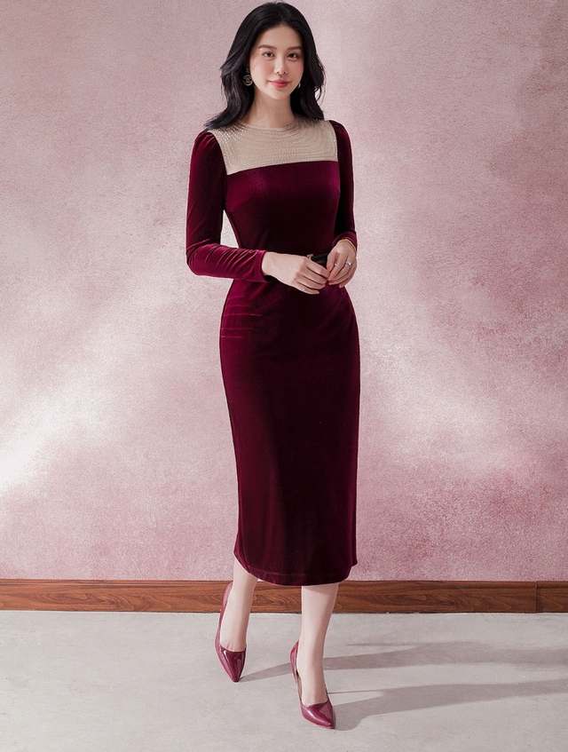 Vải nhung quyền lực giúp nàng giữ ấm, chạm ngưỡng sang trọng - Ảnh 1.