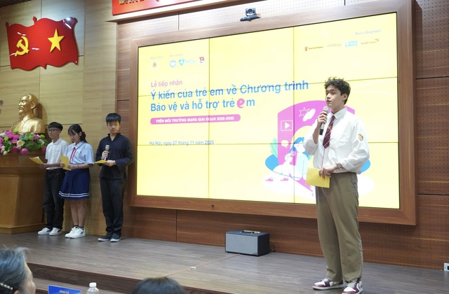 Tiếp nhận &yacute; kiến trẻ em để x&acirc;y dựng m&ocirc;i trường mạng an to&agrave;n - Ảnh 1.