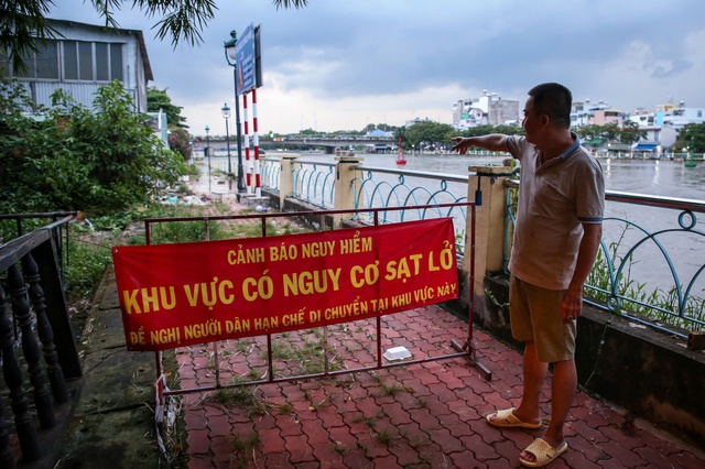 31 điểm sạt lở nguy hiểm và đặc biệt nguy hiểm tại TP.HCM- Ảnh 1. 31 điểm sạt lở nguy hiểm và đặc biệt nguy hiểm tại TP.HCM- Ảnh 1.