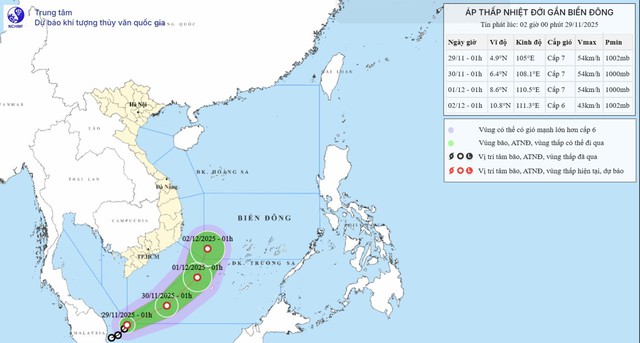 &Aacute;p thấp nhiệt đới 'độc lạ nhất lịch sử' c&oacute; ảnh hưởng đến Nam bộ?- Ảnh 1.