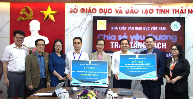 NXB Giáo dục Việt Nam cam kết đồng hành với học sinh vùng bão lũ, khó khăn - Ảnh 3.