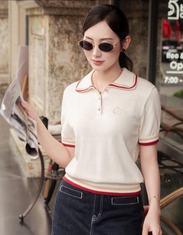 Quần ống rộng, váy dài và áo polo dệt kim, cặp đôi hoàn hảo của mùa- Ảnh 5.