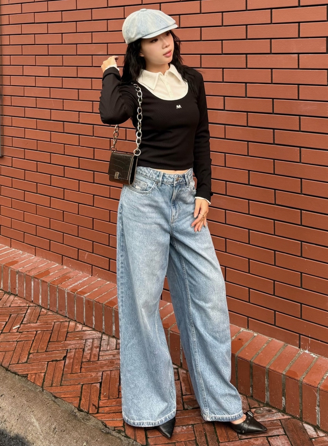 Quần ống rộng, váy dài và áo polo dệt kim, cặp đôi hoàn hảo của mùa- Ảnh 7.