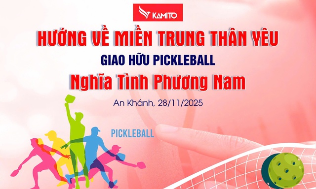 L&yacute; Ho&agrave;ng Nam c&ugrave;ng c&aacute;c nghệ sĩ giao lưu pickleball 'Nghĩa t&igrave;nh phương Nam' v&igrave; miền Trung- Ảnh 3.