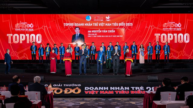 Tổng gi&aacute;m đốc Nguyễn Văn Chiến được vinh danh &lsquo;Doanh nh&acirc;n trẻ Việt Nam ti&ecirc;u biểu 2025&rsquo; - Ảnh 1.