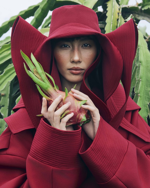 Lần đầu tiên trái thanh long 'bước vào' thời trang- Ảnh 6.