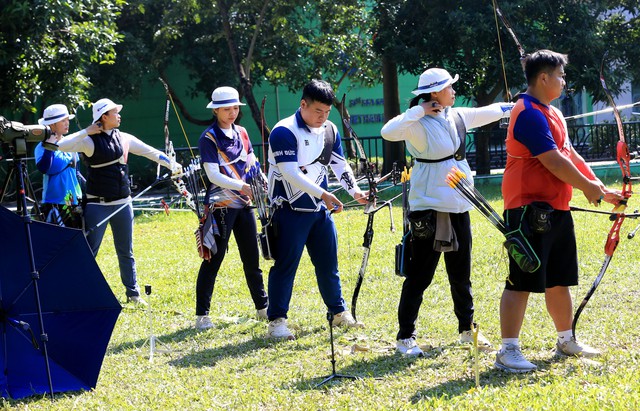 'Hat-trick v&agrave;ng' trở lại, bắn cung Việt Nam đặt mục ti&ecirc;u gi&agrave;nh 3 chức v&ocirc; địch SEA Games 33- Ảnh 1.