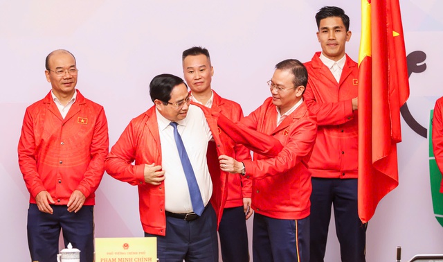 Đo&agrave;n thể thao Việt Nam dự SEA Games 33 với &aacute;o mới: Quyết giữ nh&oacute;m đầu- Ảnh 3.