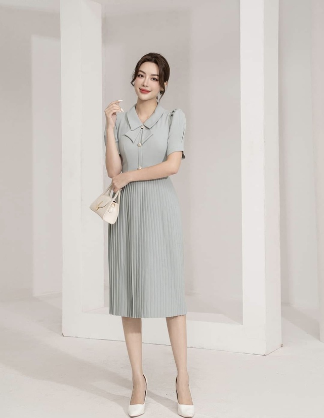 Chân váy xếp ly ăn gian vóc dáng, cho vẻ ngoài cuốn hút- Ảnh 3.