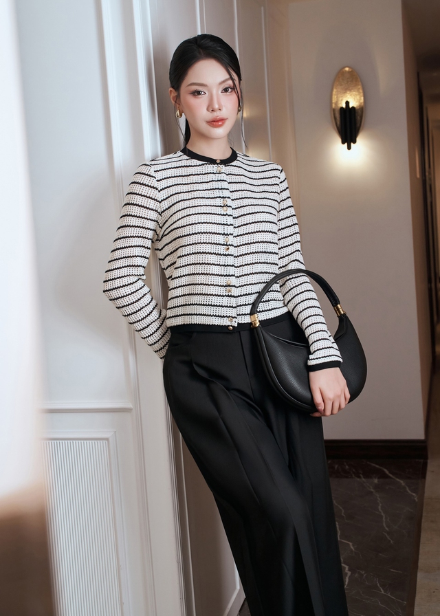 Công sở vào thu cùng bản phối áo khoác, váy dài và quần ống rộng- Ảnh 8.