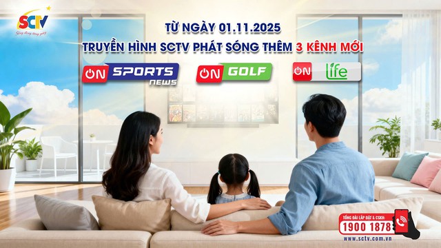 SCTV mở rộng nội dung truyền hình với 3 kênh mới từ 1.11.2025 - Ảnh 1.