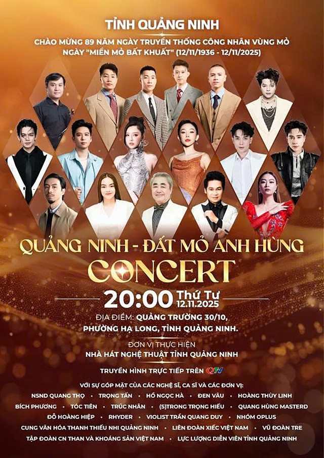 Phát miễn phí 30.000 vé mời concert ‘Quảng Ninh - Đất mỏ anh hùng’- Ảnh 1.