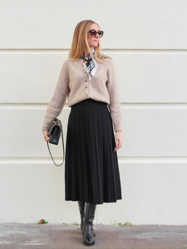 Giai điệu dịu dàng của mùa cùng áo len dệt kim, cardigan mềm mại- Ảnh 3.