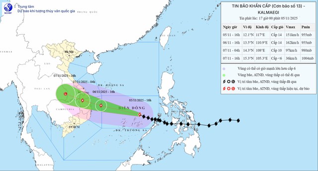 Bão Kalmaegi di chuyển rất nhanh, cấp rủi ro thiên tai ngang bão Yagi- Ảnh 2. Bão Kalmaegi di chuyển rất nhanh, cấp rủi ro thiên tai ngang bão Yagi- Ảnh 2.
