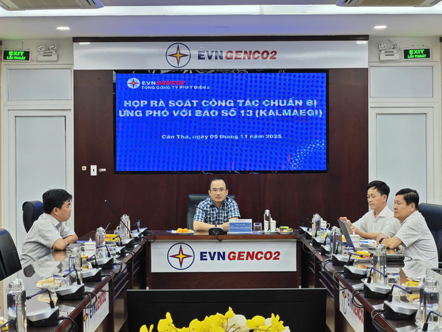 EVNGENCO2 chủ động triển khai c&aacute;c kịch bản ứng ph&oacute; với b&atilde;o số 13 Kalmaegi - Ảnh 1.