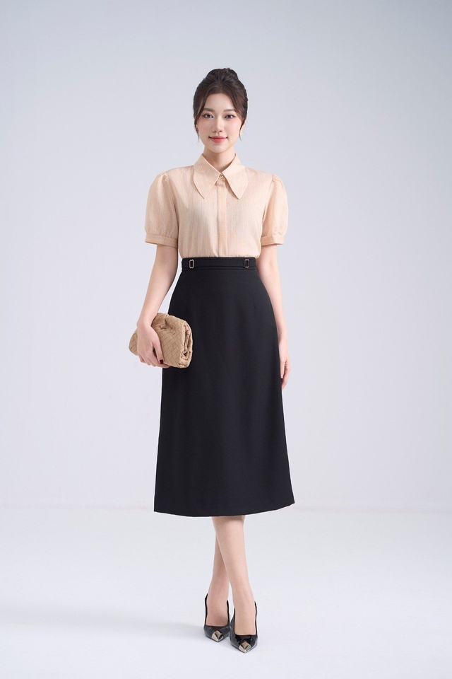 Chân váy midi là sự kết hợp giữa thời trang cổ điển và hiện đại Chân váy midi là sự kết hợp giữa thời trang cổ điển và hiện đại- Ảnh 2.