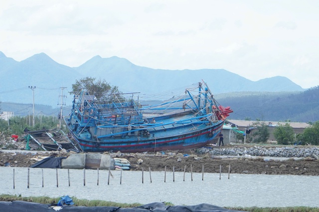 Vùng biển Gia Lai hoang tàn sau bão Kalmaegi - Ảnh 1.