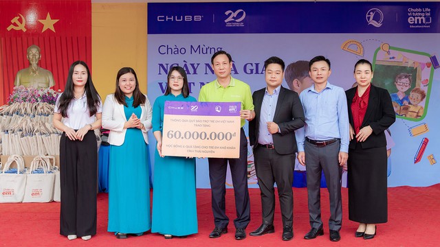 Chubb Life Việt Nam hỗ trợ học sinh Thái Nguyên sau mưa bão- Ảnh 1.