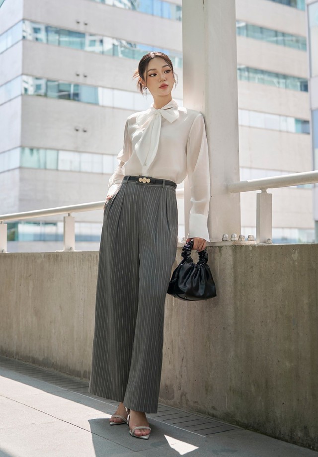 Biến tấu phong cách độc đáo cùng áo thắt nơ quyến rũ- Ảnh 3.