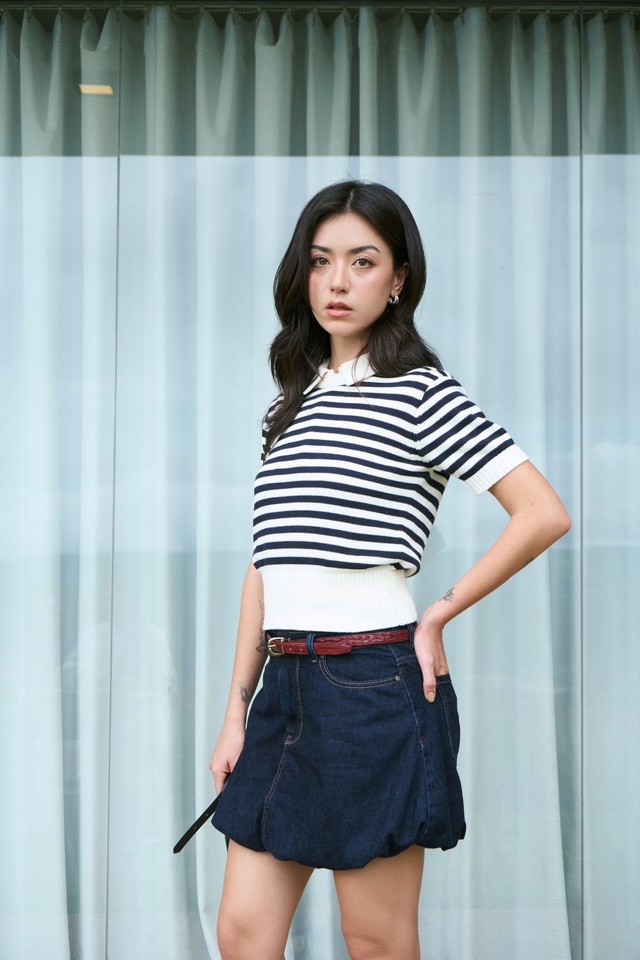 Tạo nên phong thái riêng từ váy denim, chân váy denim - Ảnh 9.