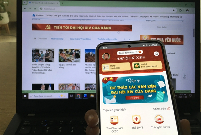 Hơn 2,1 triệu góp ý văn kiện Đại hội Đảng qua VNeID - Ảnh 1.